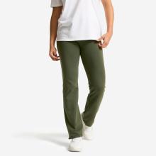 Leggings Damen gerade Baumwolle unten verengbar - khaki