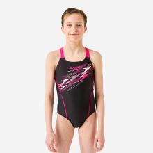 Badeanzug Mädchen Speedo - Medley schwarz/rosa