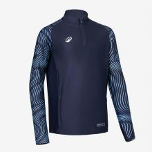 Kinder Fußball Sweatshirt 1/2-Zip - Club Wavy dunkelblau/hellblau