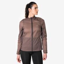 Laufjacke Damen winddicht - Run 500 braun