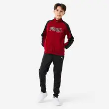 Trainingsanzug Kinder Polyester - bordeaux/schwarz