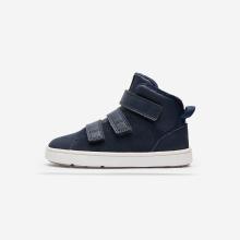 Barfußschuhe Kinder Leder - Stepper Mid blau