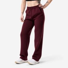 Jogginghose Damen gerade bequem - bordeaux