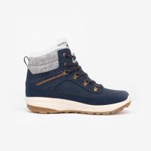 Winterschuhe Damen Leder warm wasserdicht Winterwandern - NH900 blau