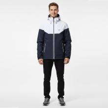 Segeljacke Herren warm wasserdicht 100 blau/weiß