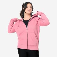 Kapuzenjacke Damen Sweatshirtstoff - altrosa