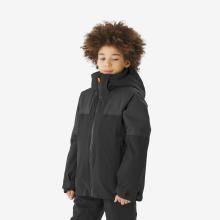 Skijacke Jungen 8–14 Jahre warm wasserdicht - 900 schwarz