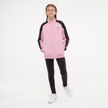 Trainingsanzug Kinder Polyester -  schwarz/rosa