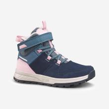 Winterschuhe Kinder Gr. 28–34 Klett warm wasserdicht Winterwandern - SH500 rosa