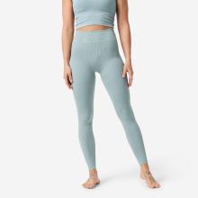 Leggings Yoga Pilates Damen nahtlos und dehnbar  – blau