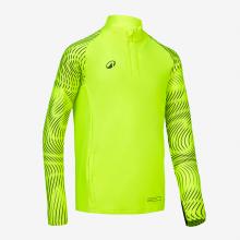 Kinder Fußball Sweatshirt 1/2 Zip - Club Wavy neongelb/schwarz