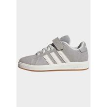 Sneaker Kinder mit Klettverschluss und gepolsterter Lasche - grau