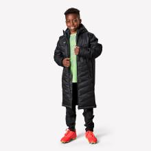 Kinder Fußball Winterjacke lang - Traxium Parka schwarz
