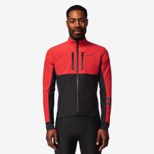 Fahrradjacke Rennrad Winter EDR Herren schwarz/rot