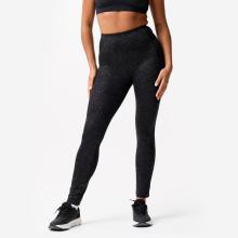 Leggings Damen atmungsaktiv Smartphonetasche - dunkelgrau