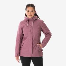 Winterjacke Damen warm bis -10 °C wasserdicht Wandern - NH500 violett