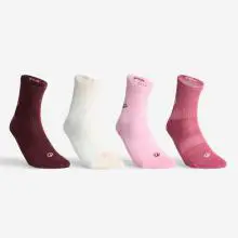 Tennissocken High 4er Pack - DKT One rosa/weiß