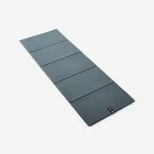 Gymnastikmatte strapazierfähig faltbar 7 mm - blaugrau