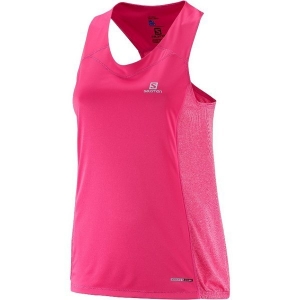SALOMON Agile Tank W Damen-Laufshirt - hot pink - XS
