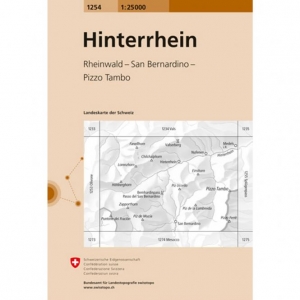 SWISSTOPO Hinterrhein 1254 - Karte