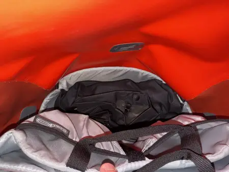 Verstauung in meiner Fahrradtasche