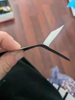 Man sieht wie dünn das Patch ist