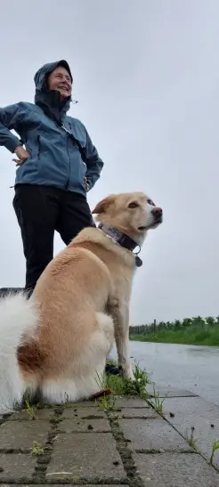 Wandern mit Hund in allen Jahreszeiten, da braucht man Wetterfeste Kleidung